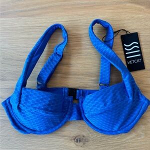 Vetchy Laguna underwire bikini top NEW WITH TAGS, NEVER WORN. Blue.